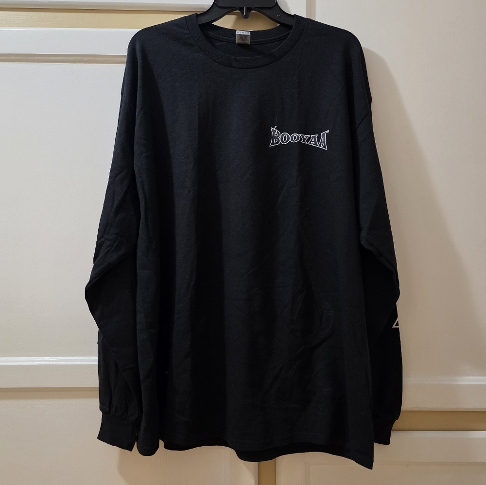 Men's BOOYAA Black Long-Sleeved T-shirt - Picture 8 of 8